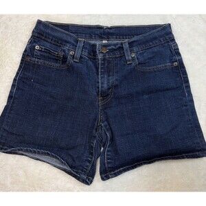 Levi's Bermuda Denim Shorts is Blue Size 28 Stretch Classic Women's